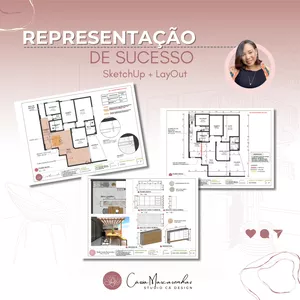 Imagem de capa para o Curso online Curso Representação de Sucesso Sketchup + Layout 