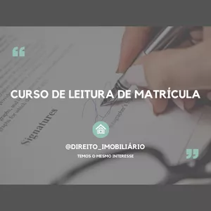 Imagem de capa para o Curso online Leitura de Matrícula Imobiliária