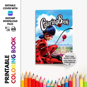 Cover image for Ebook Lady Bug - 20 Coloring Pages, Coloring Sheets, Coloring Book