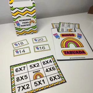 Imagem de capa para o Ebook BINGO DA TABUADA