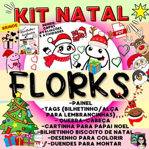 Imagem de capa para o Ebook KIT NATAL FLORKS