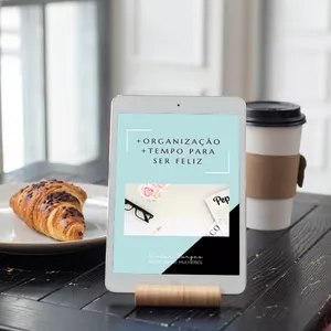 Imagem de capa para o Ebook Curso Autoaplicável +Organização +tempo para ser feliz