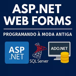 Imagem de capa para o Curso online ASP.NET WebForms - Programando á moda antiga com C#