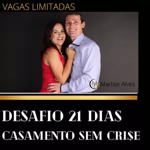 Imagem do curso DESAFIO 21 DIAS CASAMENTO SEM CRI$E: MINI CURSO + GRUPO VIP NO TELEGRAM