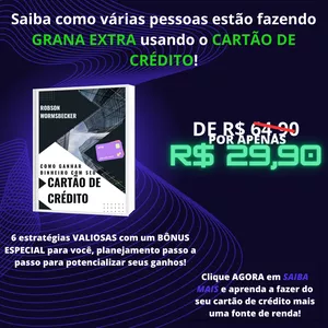 Imagem de capa para o Ebook Como ganhar dinheiro com o seu Cartão de Crédito