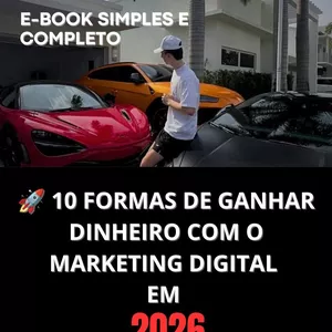 Imagem de capa para o Ebook 10 formas de ganhar dinheiro com o marketing digital em 2026