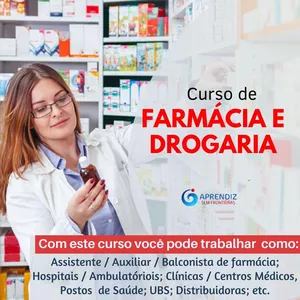 Imagem de capa para o Curso online Cursos de Formação Profissional de Gestão de Farmácias e Drogarias