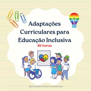 Imagem de capa para o Curso online Adaptações Curriculares para Educação Inclusiva 80 horas