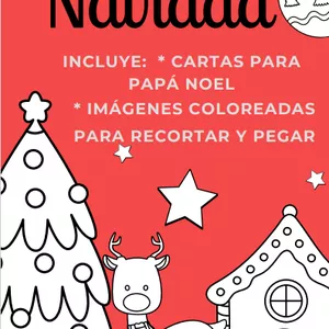 Imagen de portada para Ebook "Navidad Creativa: Dibujos y Cartas para Niños"  