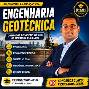 Imagem do curso Engenharia Geotécnica e Mecânica dos Solos Completa