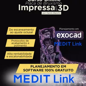 Imagem do curso Placa de Bruxismo Impressa em 3D - Exocad/Medit/SprintRay/Anycubic