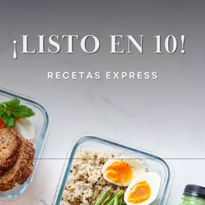 Imagen de portada para Ebook ¡Listo en 10! Recetas Express