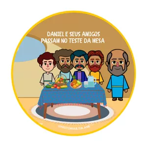 Imagem de capa para o Ebook  DANIEL E SEUS AMIGOS PASSAM NO TESTE DA MESA