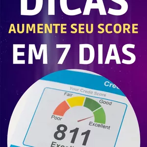 Imagem de capa para o Ebook DICAS AUMENTE SEU SCORE EM 7 DIAS 