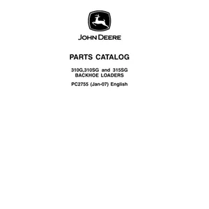 Cover image for Ebook JOHN DEERE 310SG BACKHOE LOADER PARTS MANUAL