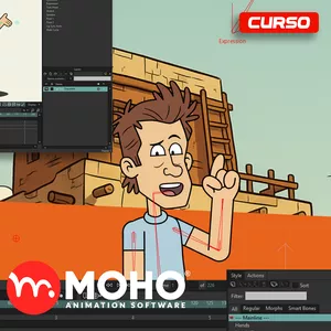 Imagem do curso Curso Completo de Animação 2D com Moho Pro 14.4 (em Português) (English subtitles included)