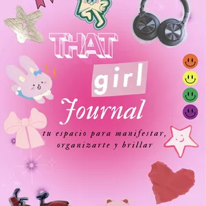 Cover image for Ebook That girl journal English pink