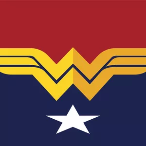 Imagem de capa para o Ebook Mulher Maravilha ( Logo + Desenho)  vetorizado 