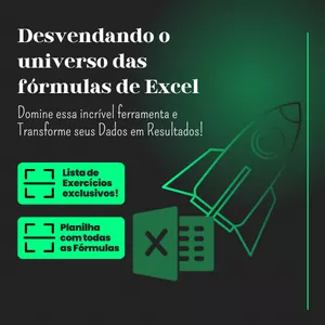 Imagem de capa para o Ebook Desvendando o Universo das Fórmulas de Excel