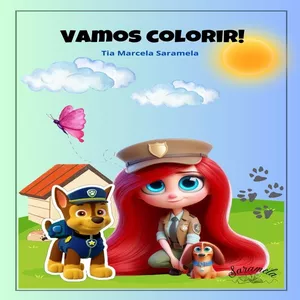 Imagem de capa para o Ebook Livro de colorir Tia Marcela Saramela 
