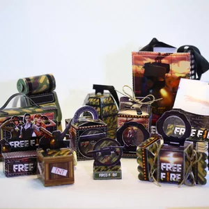 Imagem de capa para o Curso online Arte para Lembrancinha Personalizada - FREE FIRE - Driver com todos os modelos 100% EDITAVEL