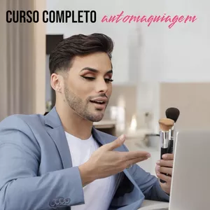Imagem de capa para o Curso online Automaquiagem do início ao fim com Agustin Fernandez