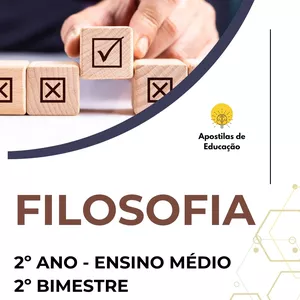 Imagem de capa para o Ebook Filosofia 2º Ano 2º Bimestre (Ensino Médio) - Apostila com Planos de Aula