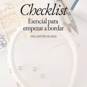 Imagen de portada para Ebook Checklis esencial para empezar a bordar