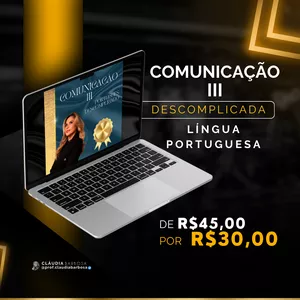 Imagem de capa para o Ebook COMUNICAÇÃO III - PORTUGUÊS DESCOMPLICADO