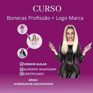 Imagem de CURSO BONECA PROFISSÃO + LOGO MARCA  criado por Milena Souza   na hotmart