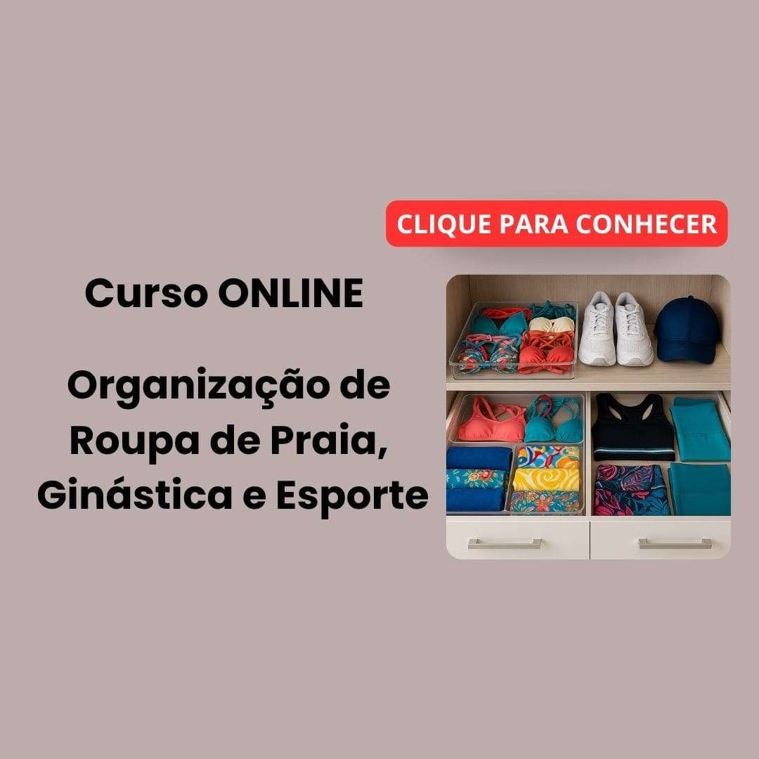 Curso de organização roupas de praia