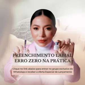 Imagem de capa para o Curso online Preenchimento labial erro zero, na prática