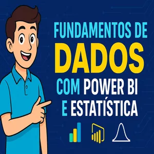 Imagem de capa para o Curso online Fundamentos de Dados com Power BI e Estatística