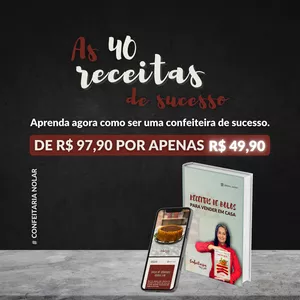Imagem de capa para o Ebook 40 RECEITAS DA CONFEITARIA NO LAR