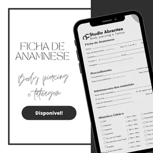Imagem de capa para o Curso online Ficha de Anamnese para Body piercing e Tatuagem