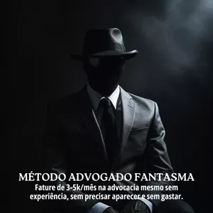Imagem de capa para o Curso online M.A.F - Método Advogado Fantasma. Fature de 3-5k/mês com a advocacia sem precisar aparecer.