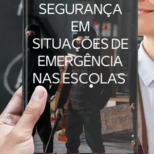 Imagem de capa para o Ebook prevenção e segurança em situações de emergências nas escolas 