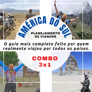 Imagem de capa para o Ebook América do Sul - O guia mais completo feito por quem realmente viajou por todos os países - COMBO 3x1