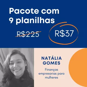 Imagem de capa para o Curso online Pacote com 9 planilhas em Excel