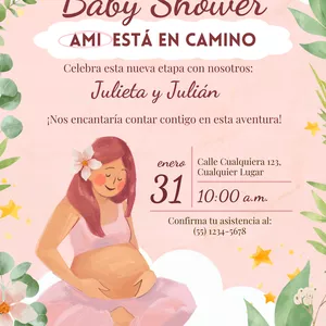 Cover image for Ebook Baby Shower invitation for Girls 