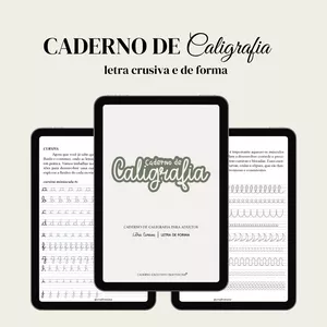 Imagem de capa para o Ebook Caderno de Caligrafia para Adultos