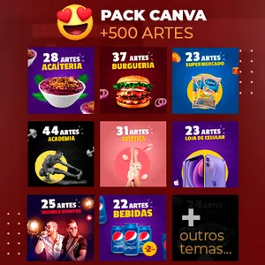 Imagen de portada para Curso online Pack Canva +500 Artes - ESP