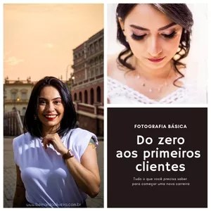 Imagem de capa para o Curso online Fotografia básica - do zero aos primeiros clientes