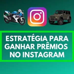 Imagem de capa para o Ebook ESTRATÉGIA PARA GANHAR PRÊMIOS  NO INSTAGRAM 