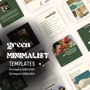 Imagem de capa para o Ebook Green Minimalist Templates
