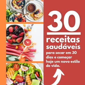 Imagem de capa para o Ebook 30 receitas para secar em 30 dias