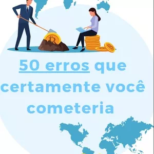 Imagem de capa para o Ebook 50 ERROS QUE TODO INVESTIDOR EM CRIPTO COMETE- APRENDA A EVITAR CADA UM DELES