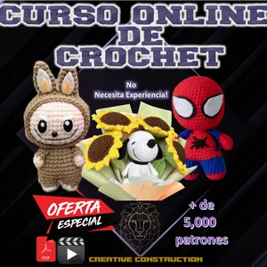 Imagen de portada para Curso online Aprende el arte del Crochet y Amigurumis y Emprende Desde Casa