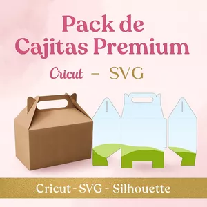 Imagen de portada para Curso online 🎁 Pack de Cajas a 2 Aguas para fiestas Infantiles - Cricut - SVG - Canva&nbsp;Editable&nbsp;🎉