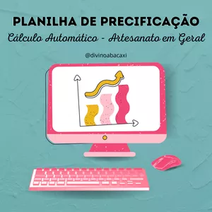 Imagem de capa para o Ebook Planilha de Precificação para Artesanato - Cálculo Automático